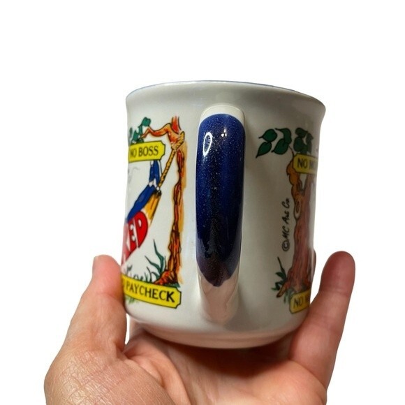 Vintage Retirement Mug Coffee Cup Retiree Gift - Picture 6 of 6